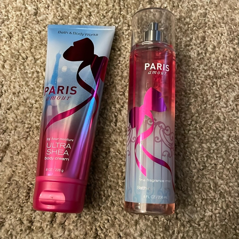 PARIS AMOUR bath and body works set